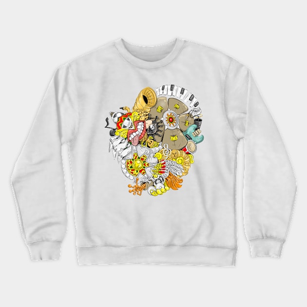 Orchestroon Crewneck Sweatshirt by Leo Pringadhy